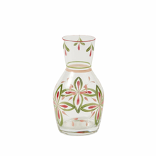 Load image into Gallery viewer, Hand Painted Carafe, Pink &amp; Green