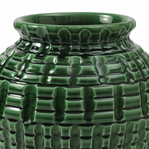 Geometric Vase, Green