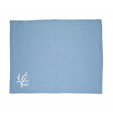 Load image into Gallery viewer, Coral Blue Placemat, Set of 4