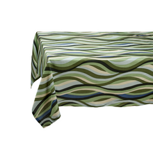 Load image into Gallery viewer, Linen Sateen Landscape Blue &amp; Green Napkin, Set of 4