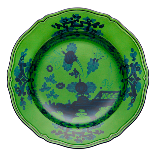 Oriente Italiano Malachite Round Flat Platter