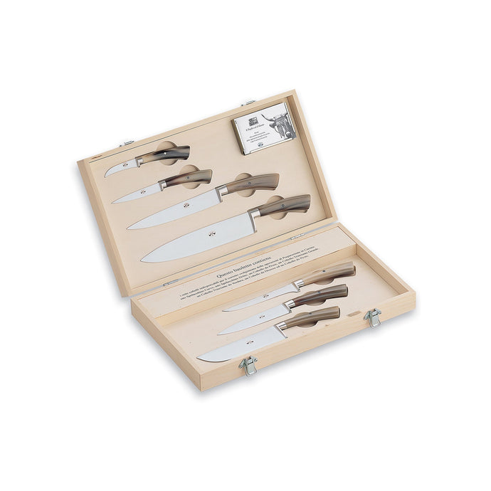 Ox Horn Kitchen Knife Set, 7 Knives