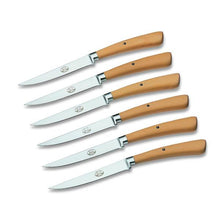Load image into Gallery viewer, Plenum Boxwood Steak Knife Set, 6 Knives