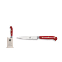 Load image into Gallery viewer, Red Lucite Straight Paring Knife