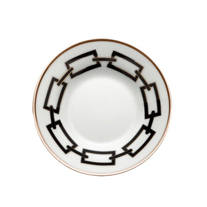 Catene Nero Coffee Cup & Saucer, Set of 2