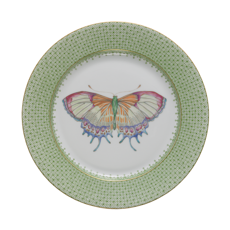 Apple Lace Dessert Plate with Butterfly