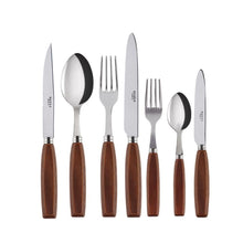 Load image into Gallery viewer, Djembe Natural Wood Flatware Set, 5 Pieces