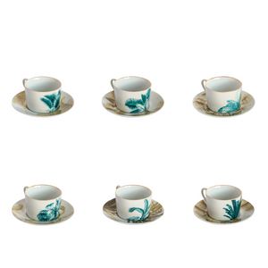 Las Palmas Tea Cups, Set of 6
