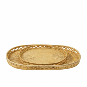 Woven Sabbia Oval Tray, Medium