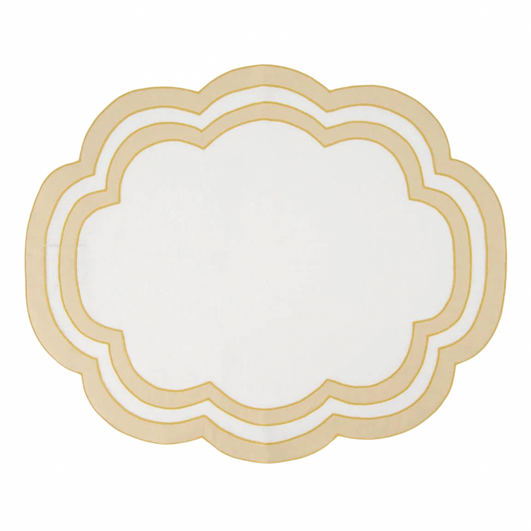 Nube Yellow Placemat, Set of 4
