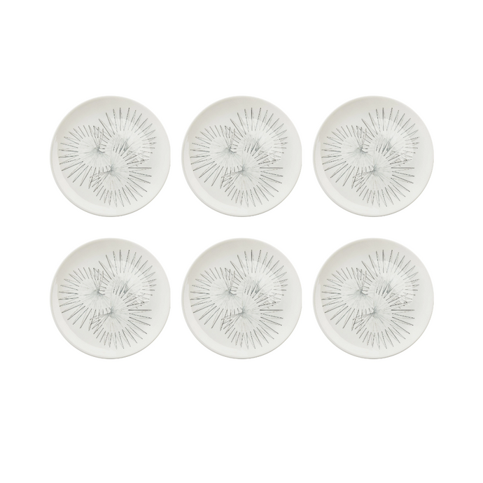 Birds of Paradise Dessert Plate, Set of 6