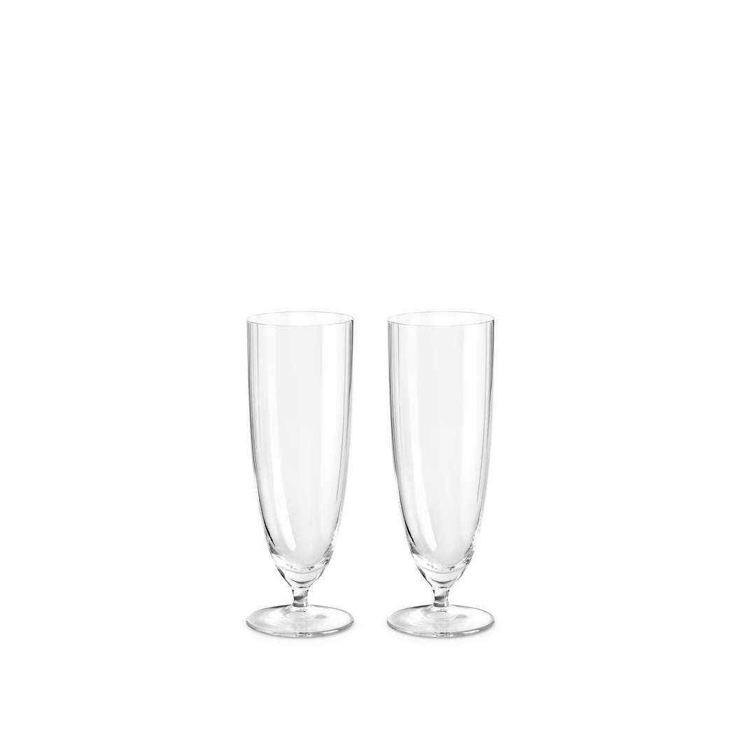 Iris Champagne Flutes, Set of 2