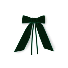 Load image into Gallery viewer, Green Velvet Bow, Set of 4