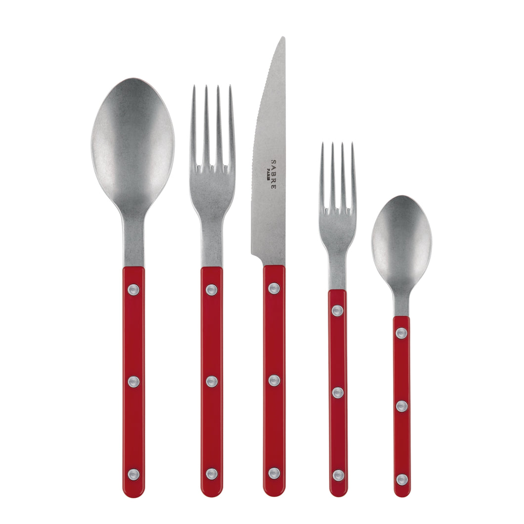Bistrot Red Flatware Set