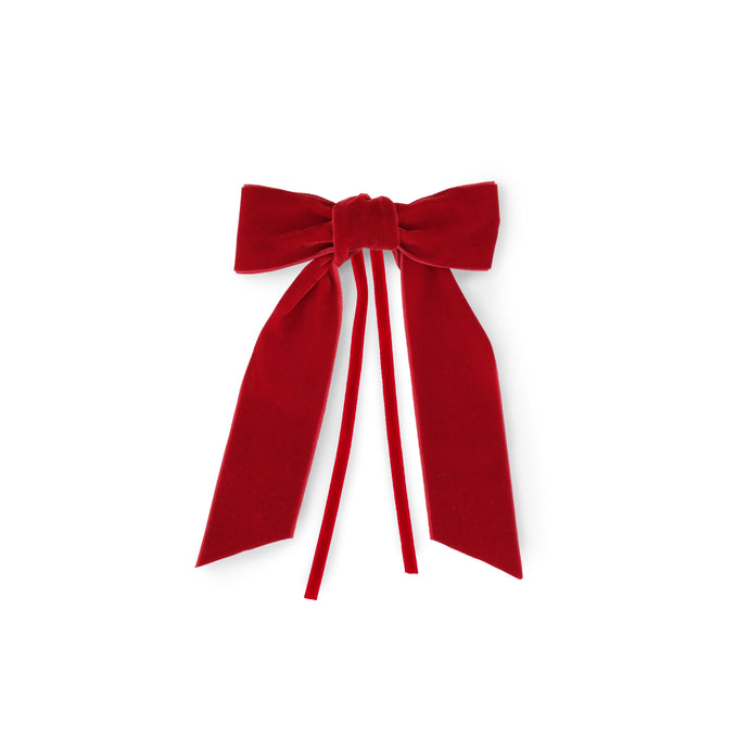 Red Velvet Bow, Set of 4