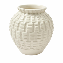 Load image into Gallery viewer, Geometric Vase, Ivory