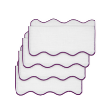 Load image into Gallery viewer, Olas Eggplant Napkin, Set of 4