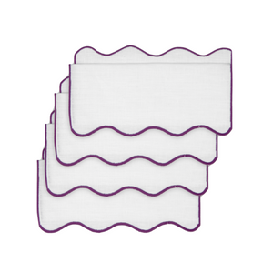 Olas Eggplant Napkin, Set of 4