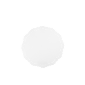 Allegra Round White Placemat, Set of 4