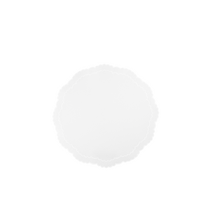 Allegra Round White Placemat, Set of 2