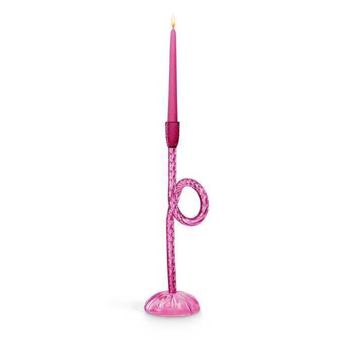 Venetian Knot Ruby Candleholder