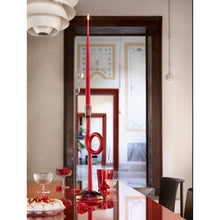 Load image into Gallery viewer, Joyful Venetian Knot Ruby &amp; Red Candleholder