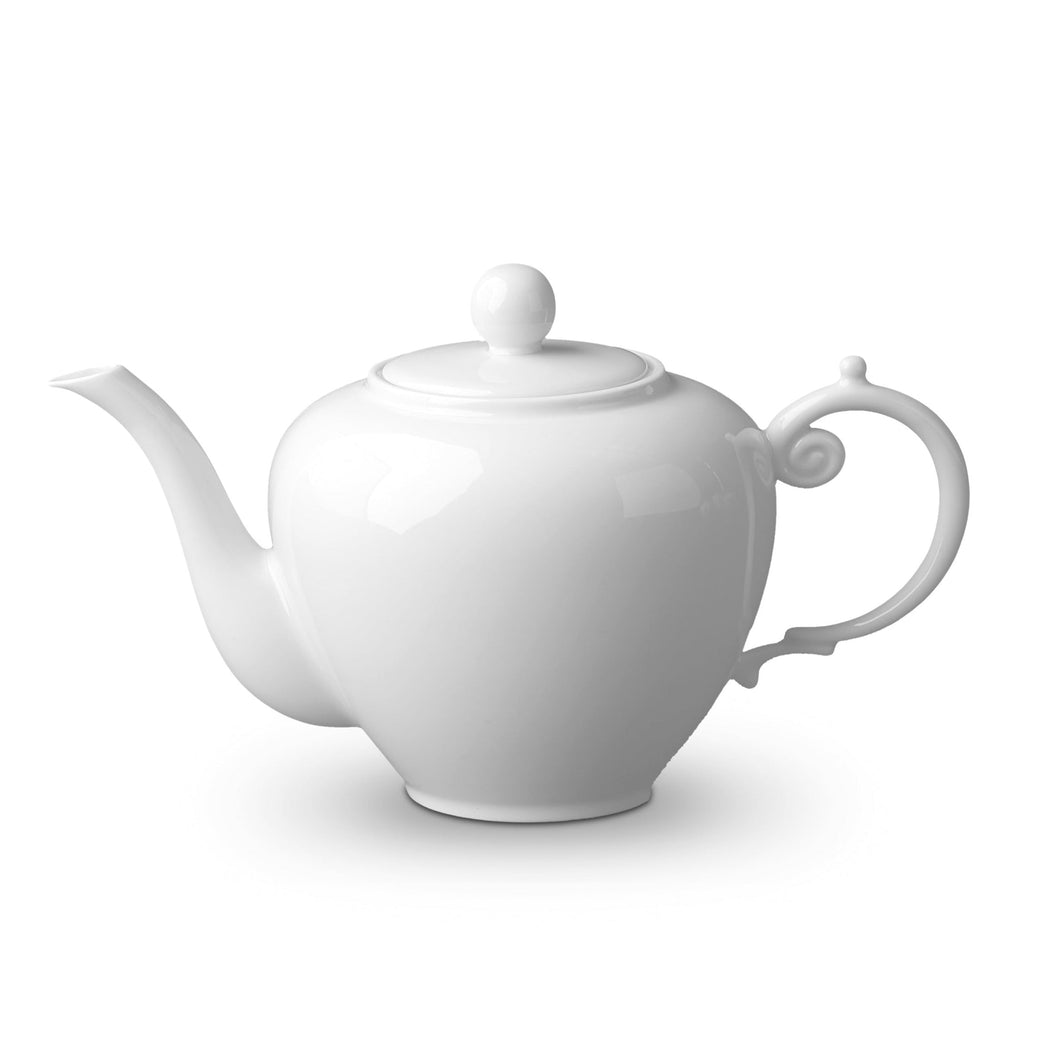 Perlee White Teapot
