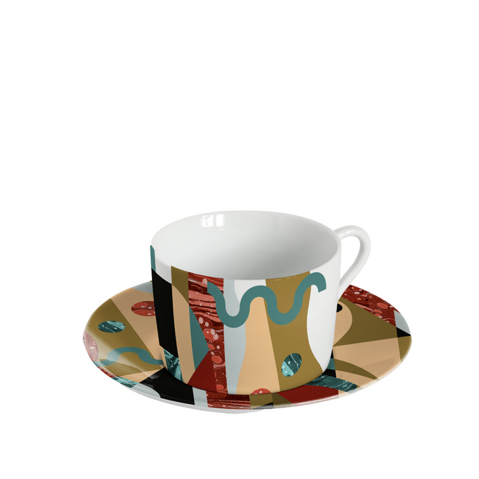 Alchimie Tea Cup & Saucer, Set of 6