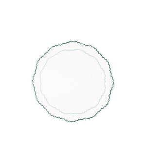Allegra Round White Placemat, Set of 4