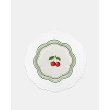 Load image into Gallery viewer, Allegra Round White Placemat, Set of 2