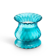 Load image into Gallery viewer, Tulip Aquamarine Murano Glass Candle