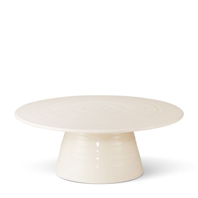 Alette Cream Serving Pedestal