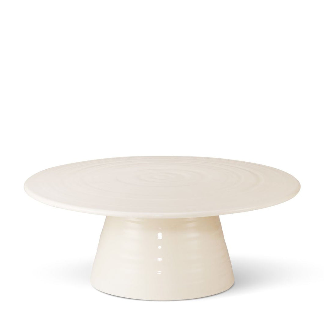 Alette Cream Serving Pedestal