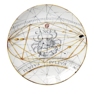 Zodiac Astrology Signs Dinner Plate, Set of 12