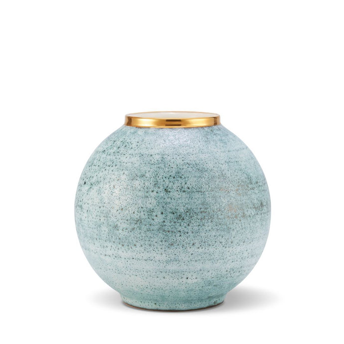 Calinda Blue Grotto Gold Vase