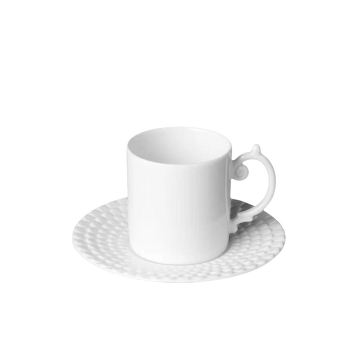 Aegean White Espresso Cup & Saucer