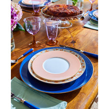 Load image into Gallery viewer, Golden Blue Charger Plate, Set of 2