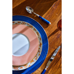 Golden Blue Charger Plate, Set of 2