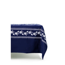 Load image into Gallery viewer, Cosmo Navy Rectangular Tablecloth