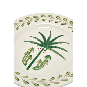 Forest Green Wild Beauty Dessert Plate, Set of 2