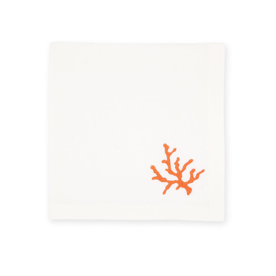 Coral Orange Napkin, Set of 4