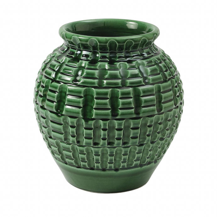 Geometric Vase, Green