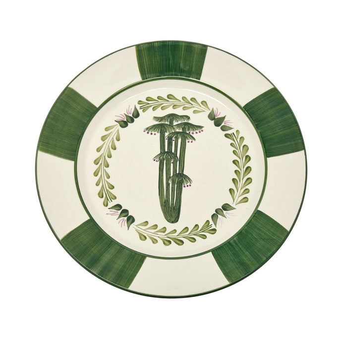 Forest Green Magic Mushroom Dinner Plate, Set of 2