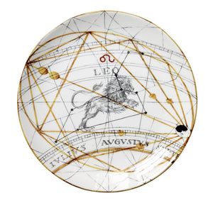 Zodiac Astrology Signs Dinner Plate, Set of 12