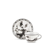 Load image into Gallery viewer, Oriente Italiano Albus Tea Cup &amp; Saucer, Set of 2