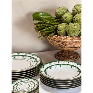 Alhambra Green Soup Plate, Set of 2