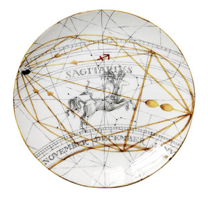 Zodiac Astrology Signs Dinner Plate, Set of 12