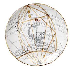 Zodiac Astrology Signs Dinner Plate, Set of 12