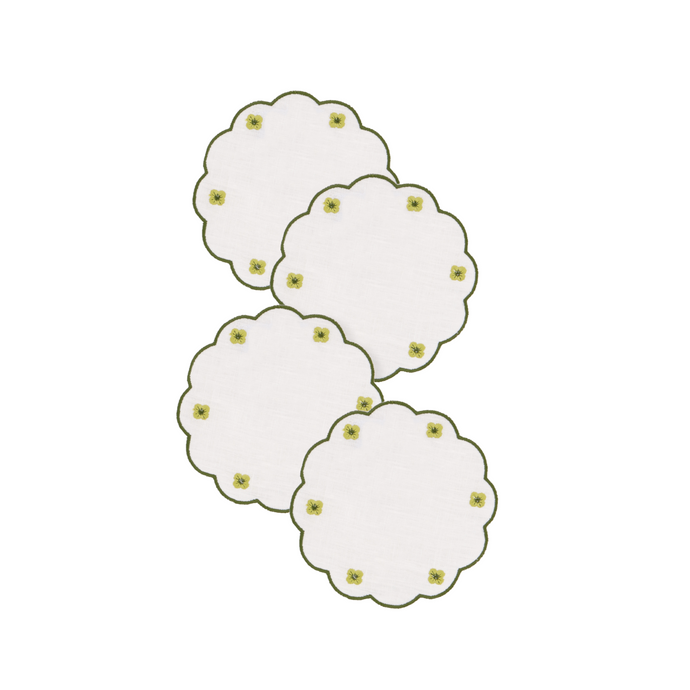 Spring Green Coaster, Set of 4