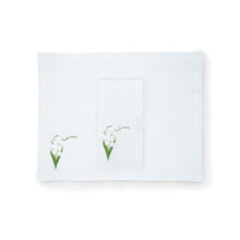 Load image into Gallery viewer, Lily of the Valley Placemat Green, Set of 4